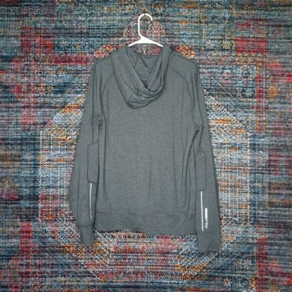 POLO Sport RL mens charcoal an gray elbow pad hoodie jacket M EUC - Picture 2 of 9